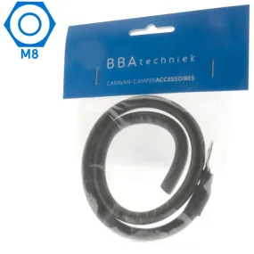 16mm2 accu kabel flexibel zwart 1x M8 (0.5m)